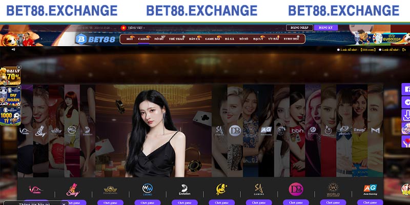 Sòng Bài Bet88 - Sảnh Live Casino Uy Tín Bậc Nhất Châu Á